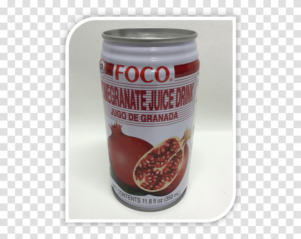 Pomegranate Juice Foco 350ml Sikhye, Tin, Can, Food, Plant Transparent Png