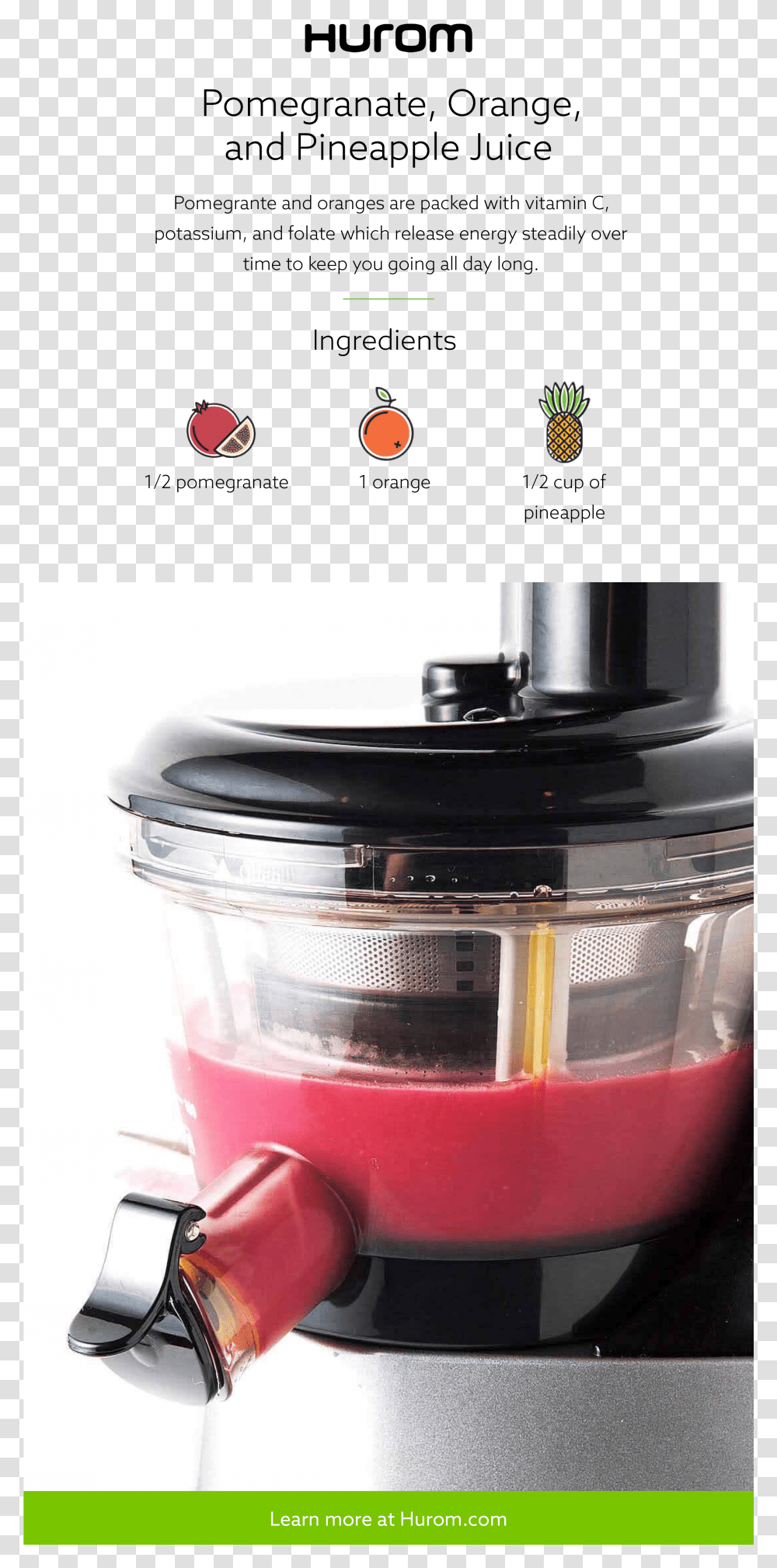 Pomegranate Orange And Pineapple Juice Juicer, Appliance, Blender, Mixer Transparent Png
