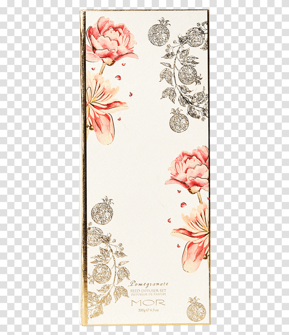 Pomegranate Reed Diffuser Box Mor Scent Pomegranate Reed, Floral Design, Pattern Transparent Png