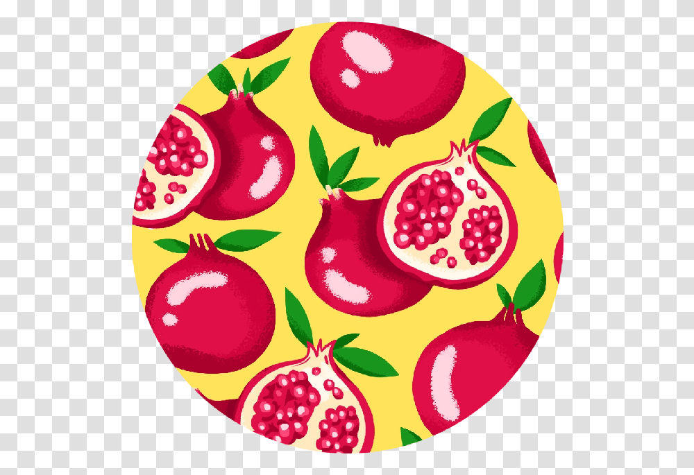 Pomegranate Romp Strawberry, Plant, Food, Produce, Fruit Transparent Png