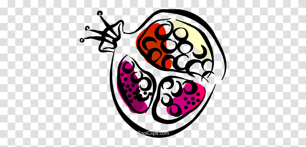 Pomegranate Royalty Free Vector Clip Art Illustration, Doodle, Drawing, Plant Transparent Png