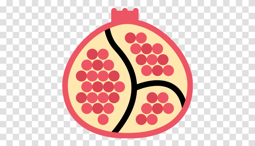 Pomegranate Vector Svg Icon Dot, Rug, Food, Sphere, Text Transparent Png