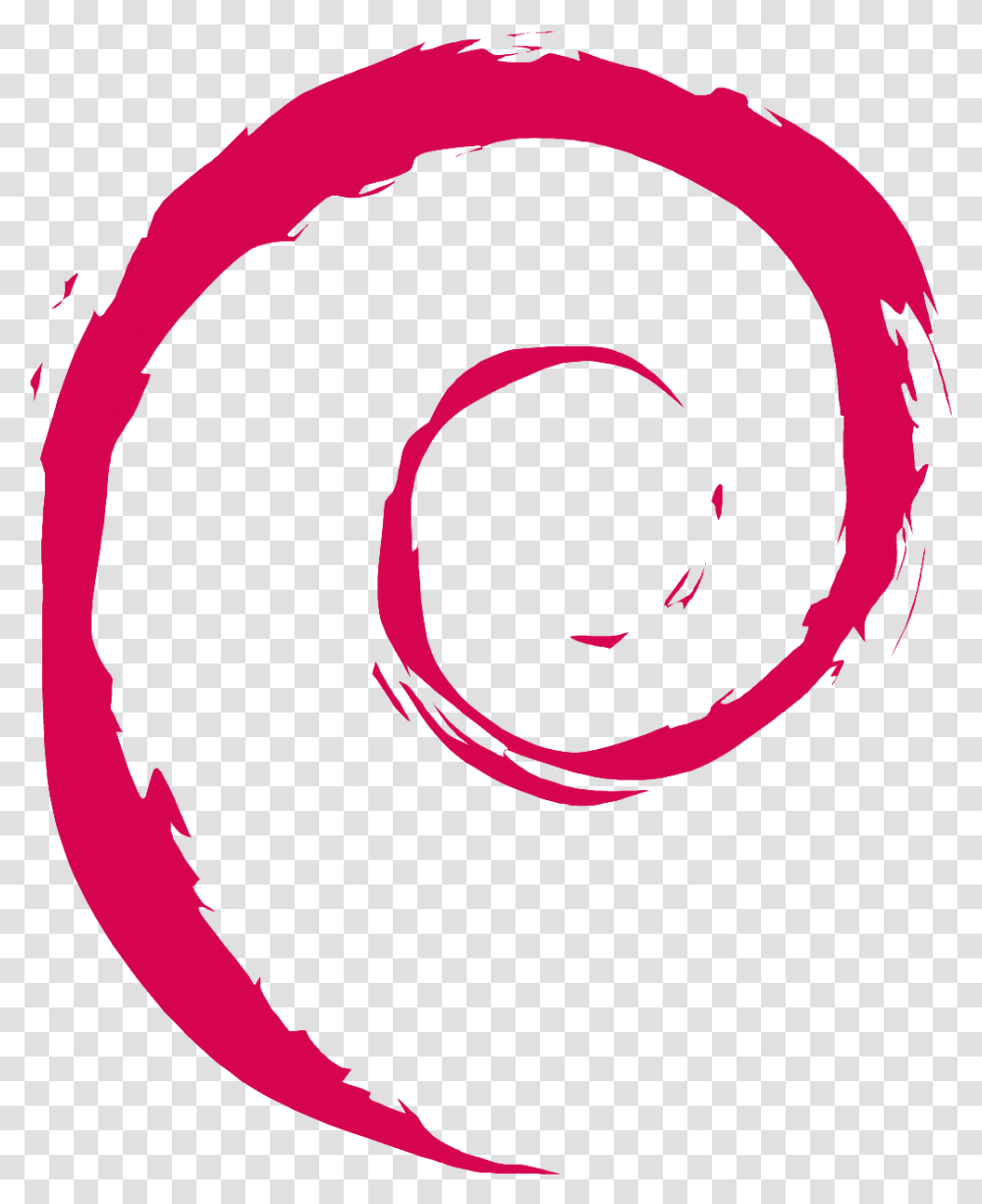 Pomf Debian Logo Black, Spiral, Coil Transparent Png