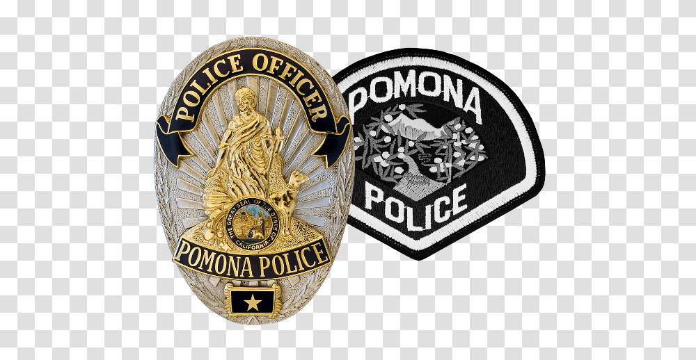 Pomona Police Department Patch, Logo, Trademark, Badge Transparent Png