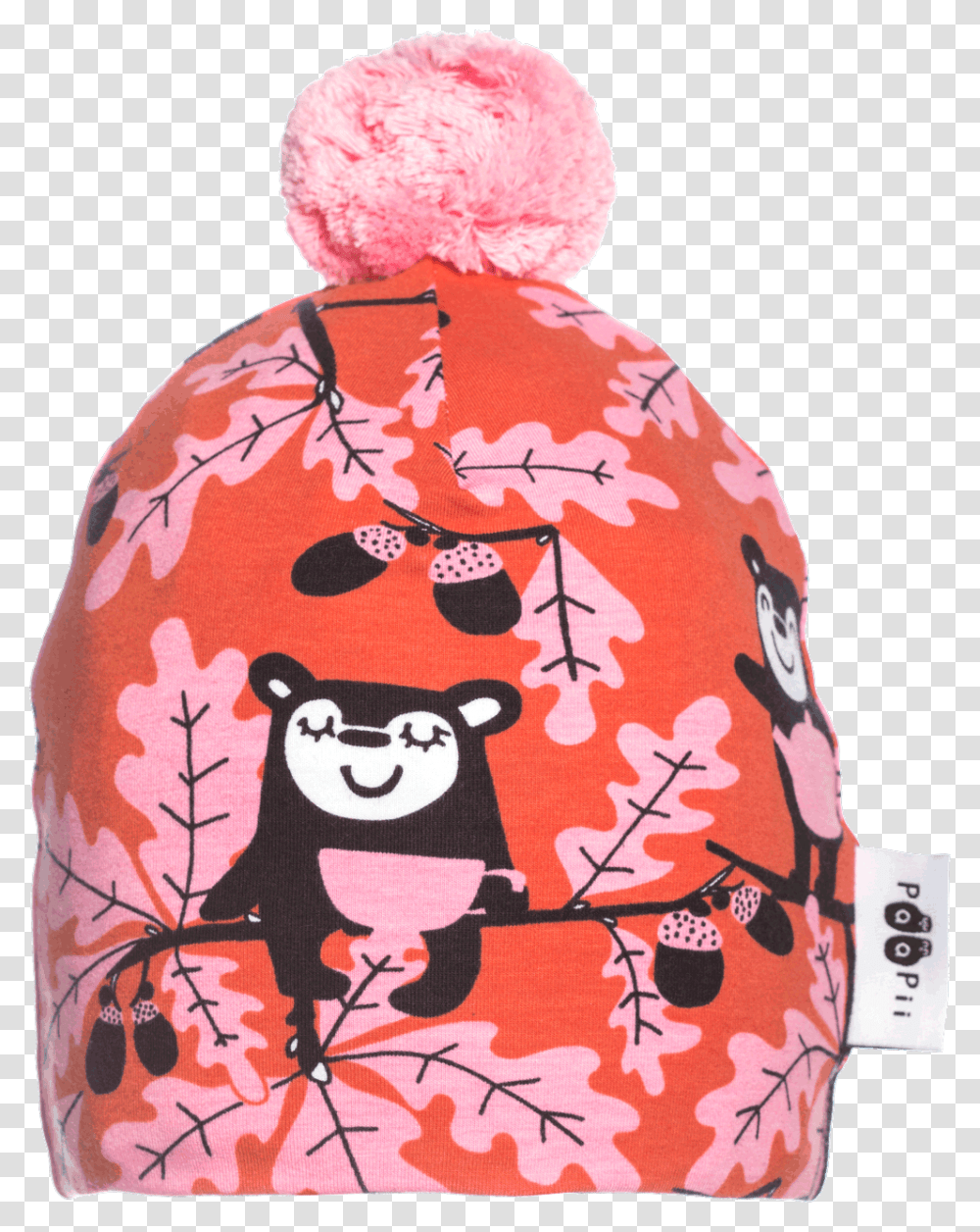 Pompom Beanie Oak Backpack, Apparel, Bag, Hat Transparent Png