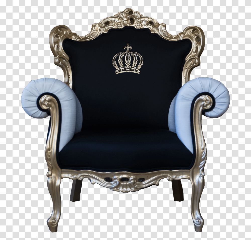 Pomps By Casa Padrino Luxury Baroque Armchair Black Glckler, Furniture, Throne, Couch Transparent Png