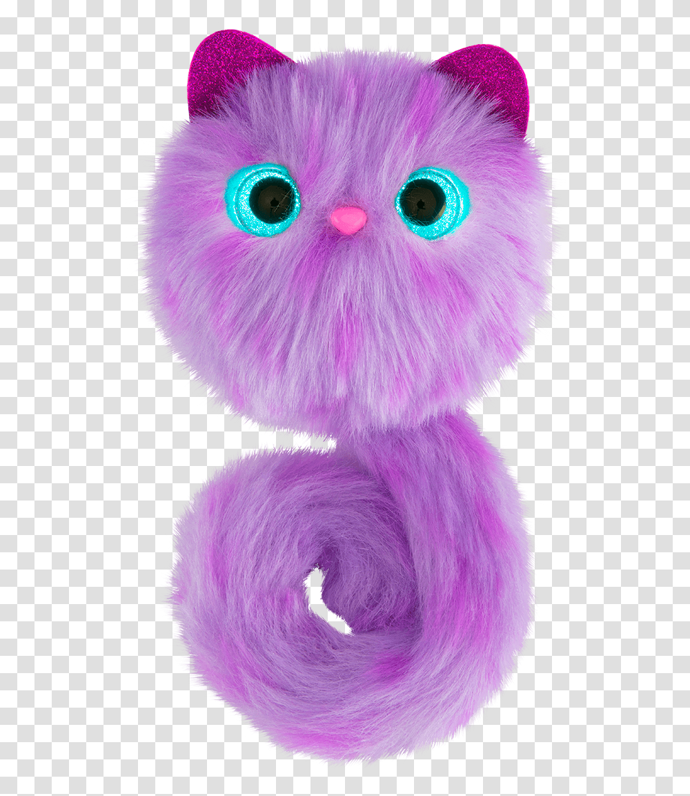 Pomsies Speckles Image With No Pink Cat Toys For Kids, Plush, Bird, Animal, Purple Transparent Png