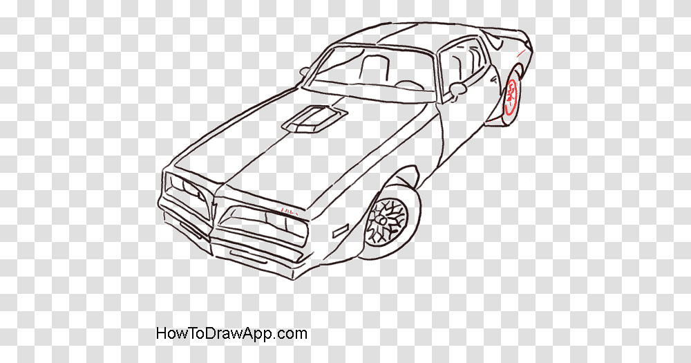 Pontiac Firebird Drawing Line Art Car Clip Car Pontiac Firebird Drawing, Vehicle, Transportation, Automobile, Bumper Transparent Png