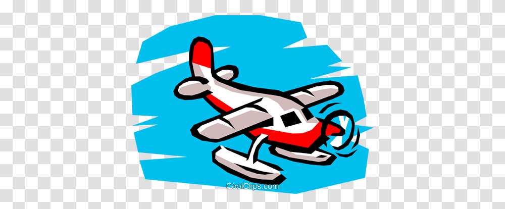 Pontoon Plane Royalty Free Vector Clip Art Illustration, Aircraft, Vehicle, Transportation, Airplane Transparent Png