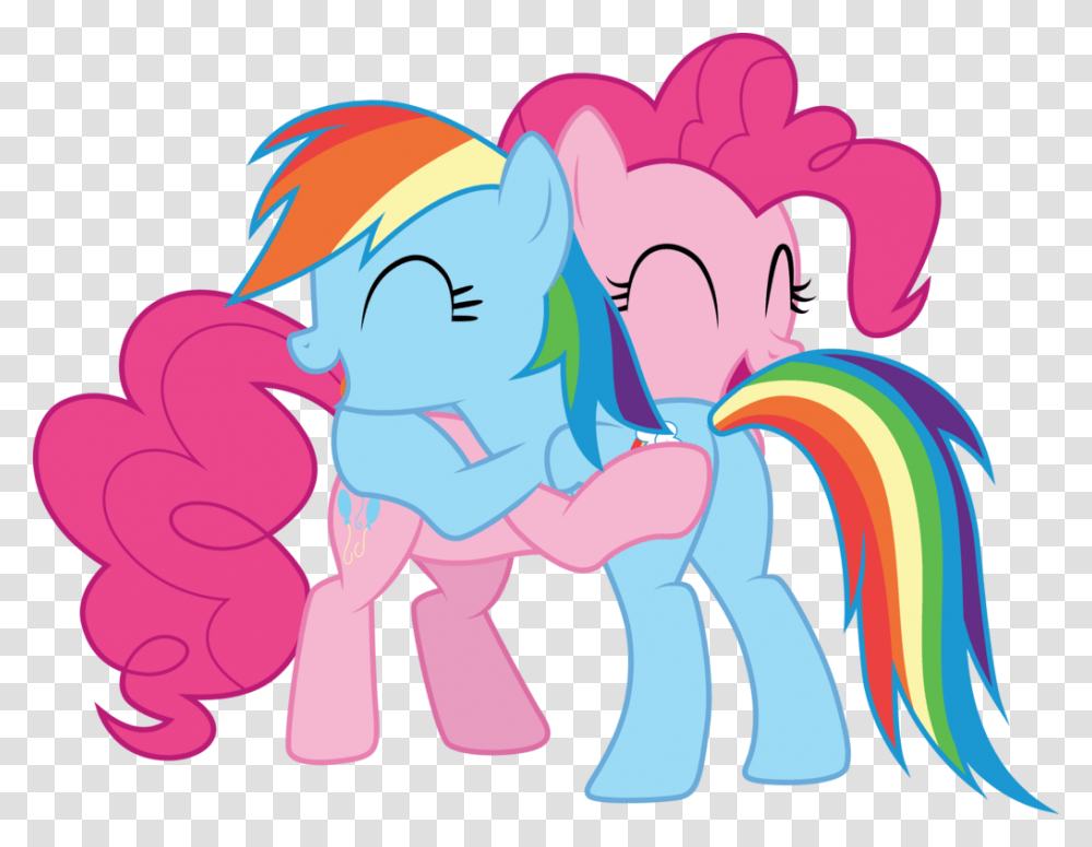 Pony Clipart Pinkie Pie Pinkie Pie Hug Rainbow Dash, Drawing, Floral Design, Pattern Transparent Png