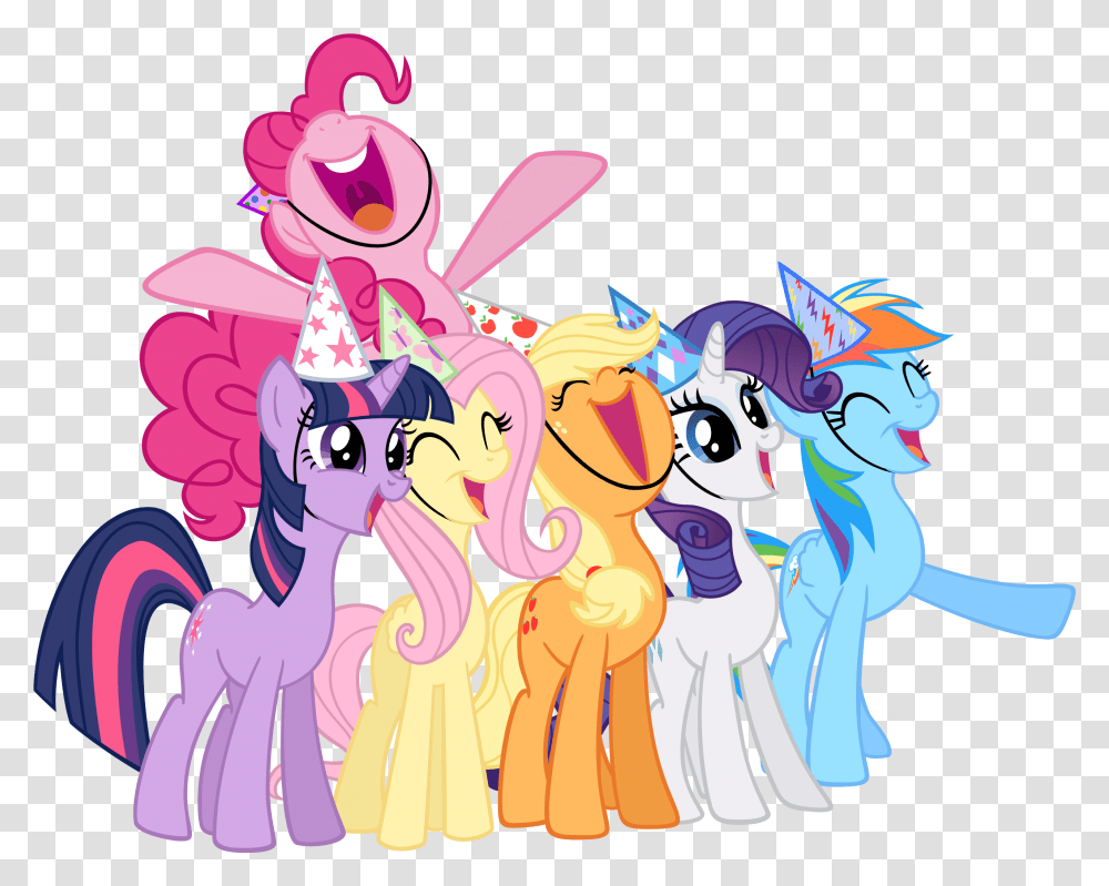 Pony Image 4 My Little Pony Birthday, Graphics, Art, Crowd, Doodle Transparent Png