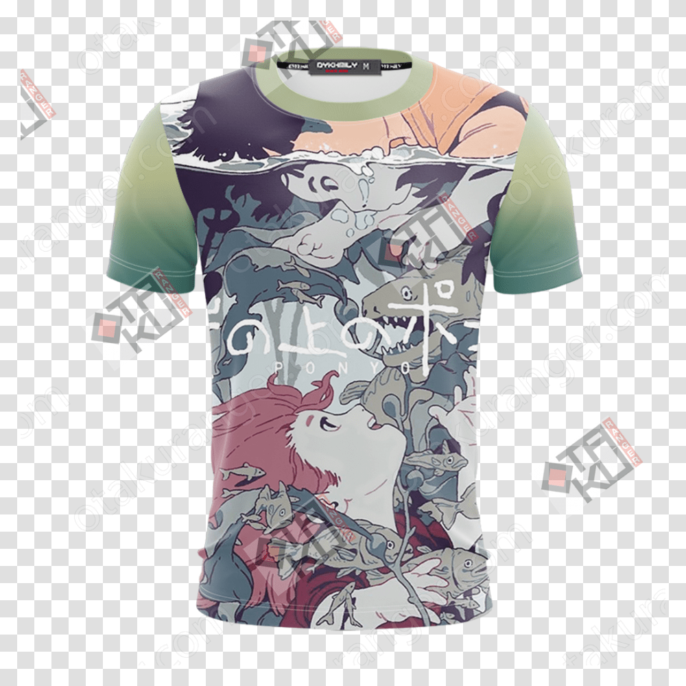 Ponyo And Sosuke Unisex 3d T Shirt Ponyo T Shirt, Apparel Transparent Png