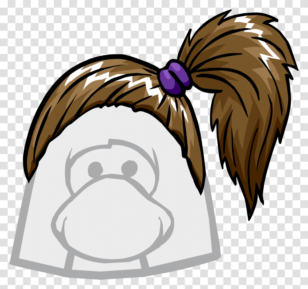 Ponytail Clipart Ponytail Wig, Banana, Plant, Bag, Sack Transparent Png