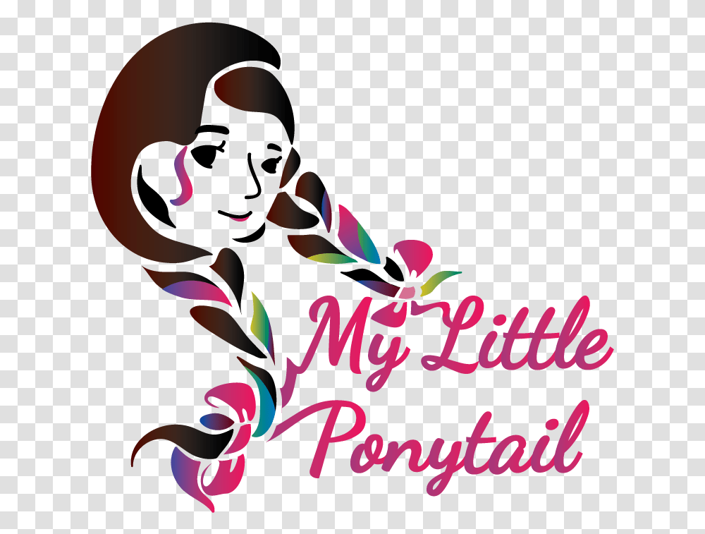 Ponytail Illustration, Graphics, Art, Text, Poster Transparent Png