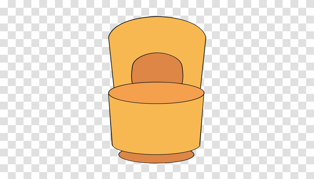 Poof Chair With Back Cartoon, Lamp, Bucket, Cylinder, Furniture Transparent Png