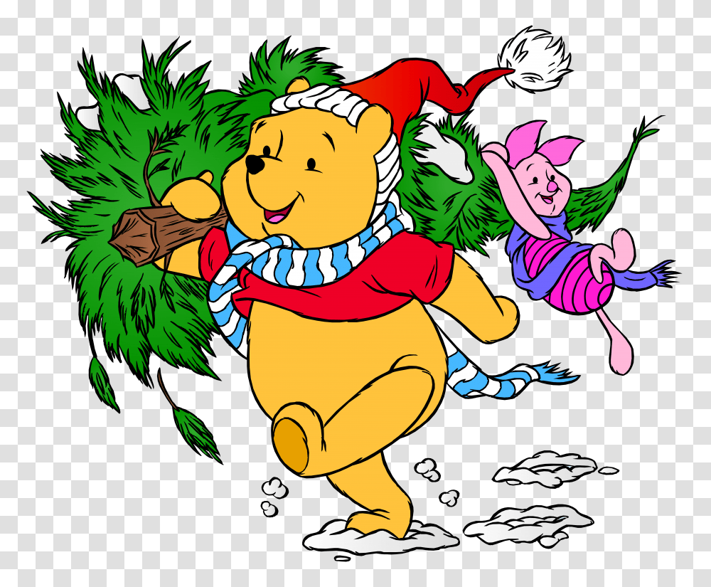 Pooh And Piglet Clipart Christmas Winnie The Pooh Transparent Png
