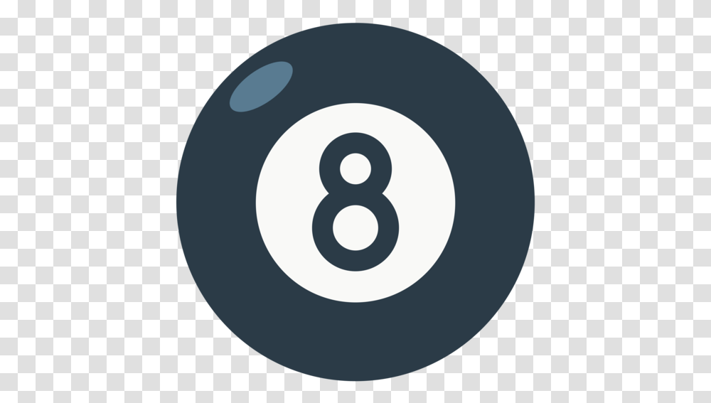 Pool 8 Ball Emoji Circle, Number, Symbol, Text, Disk Transparent Png