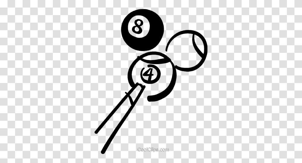 Pool Cue And Balls Royalty Free Vector Clip Art Illustration, Key, Security Transparent Png
