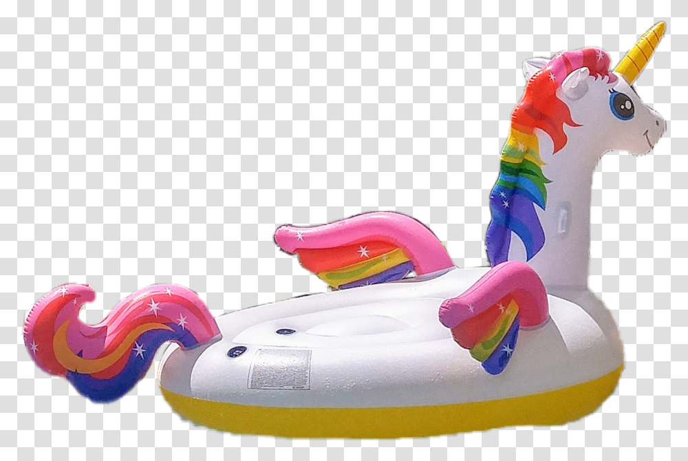 Pool Floaty Unicorn Sun Water Summer White Rainbowhair, Inflatable, Apparel, Toy Transparent Png
