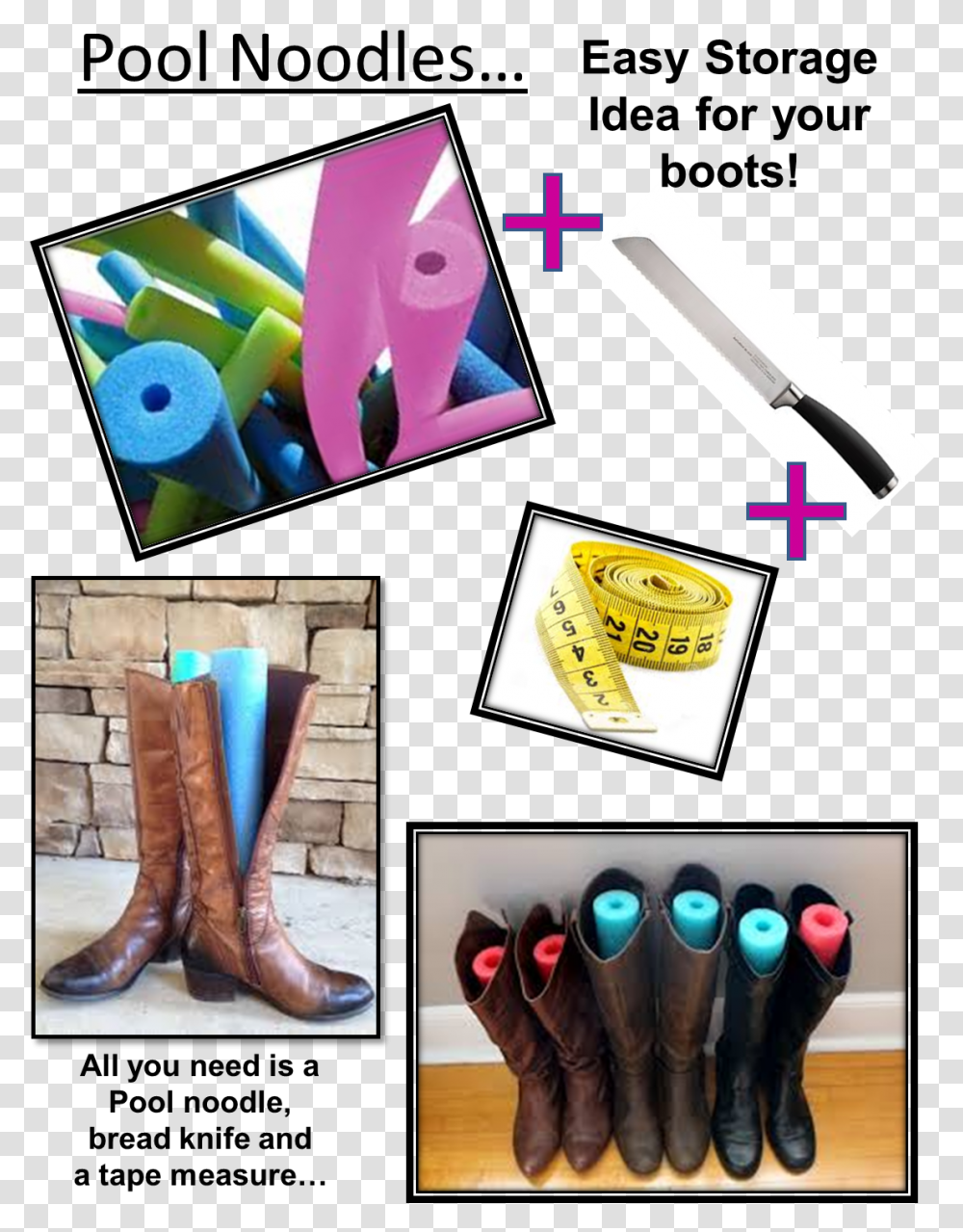 Pool Noodles Are Not Just For Pools Pool Noodles, Apparel, Footwear, Boot Transparent Png