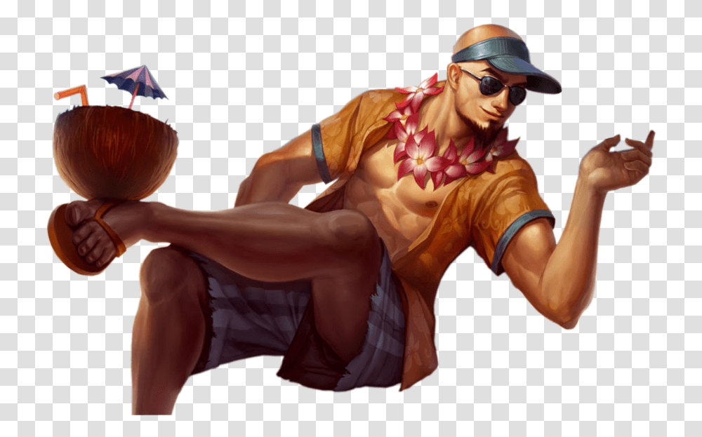 Pool Party Lee Sin Splash, Sunglasses, Person, Hat, People Transparent Png