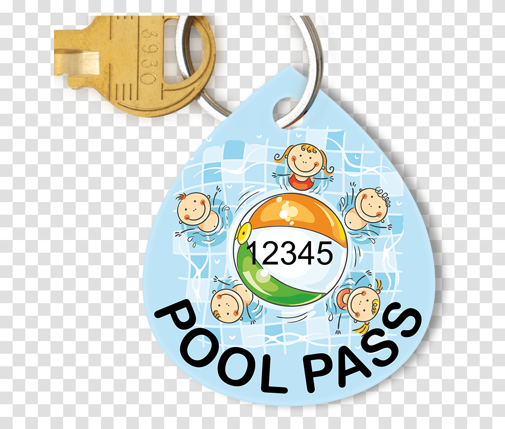 Pool Pass In Water Drop Shape Kids Ball Clipart Full Swimming Pool, Text, Key Transparent Png