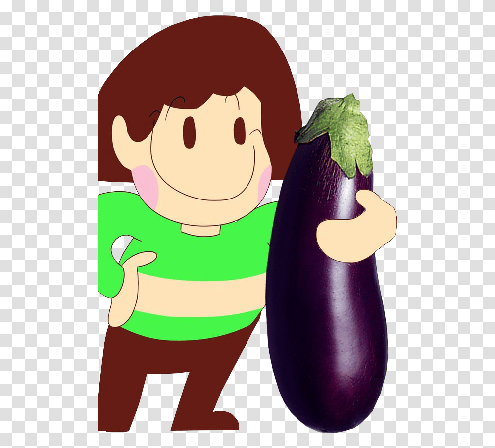 Pooooop By Popperremix Chara X Eggplant, Vegetable, Food, Purple Transparent Png