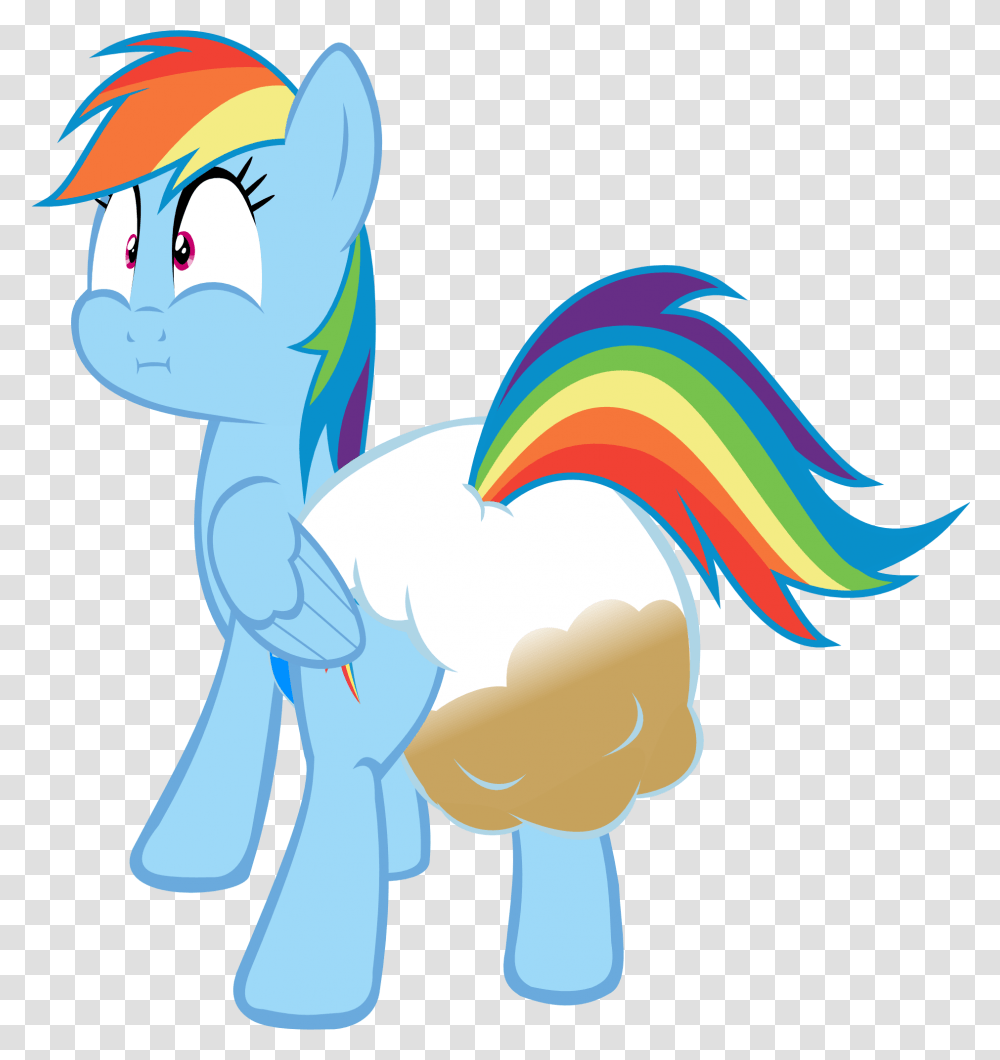 Poopy Diaper Clipart My Little Pony Rainbow Dash Poop, Blue Jay, Bird, Animal Transparent Png