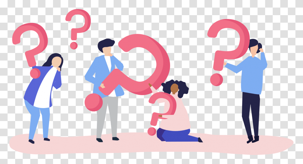 Poor Communication Question Vector, Person, Number Transparent Png