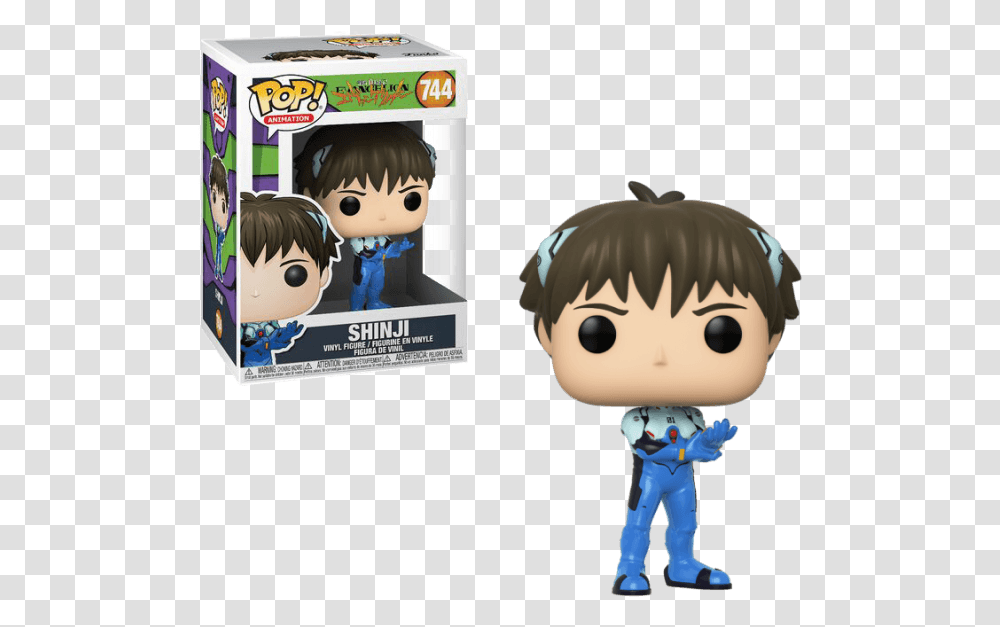 Pop Animation Evangelion 744 Shinji Ikari Shinji Ikari Funko Pop, Doll, Toy, Book, Comics Transparent Png