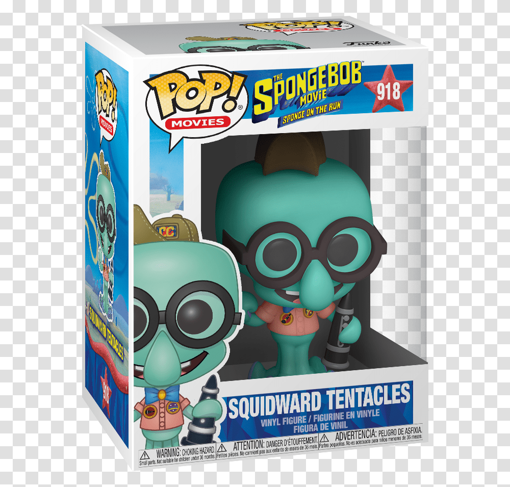 Pop Animation Spongebob Movie Squidward In Camping Gear 918 Spongebob Funko Pop, Advertisement, Poster, Toy, Flyer Transparent Png
