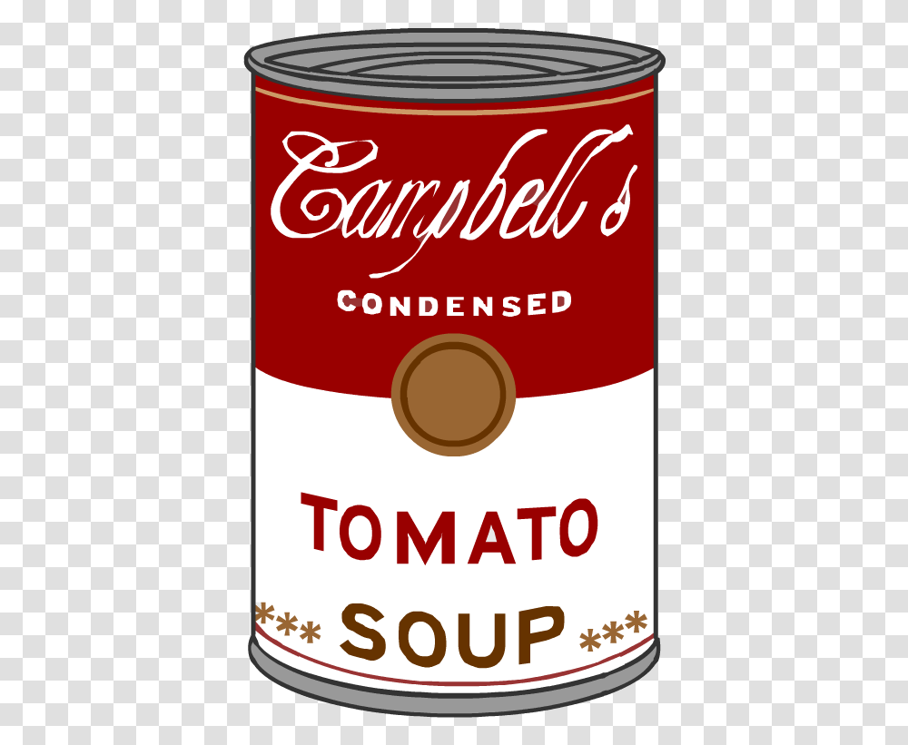 Pop Art Campbell's Tomato Soup, Tin, Can, Aluminium, Spray Can Transparent Png
