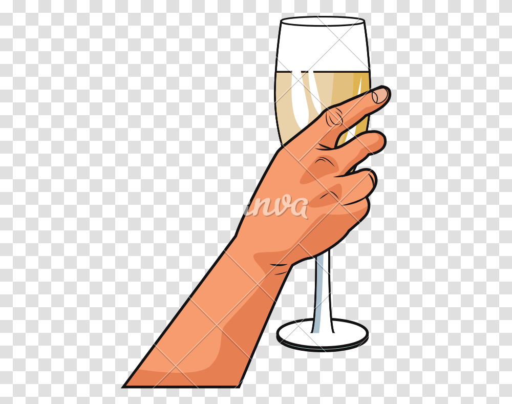 Pop Art Clipart, Hand, Beverage, Glass, Wrist Transparent Png