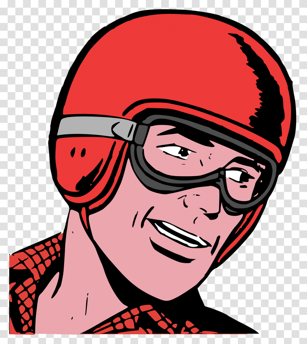 Pop Art Guy, Goggles, Accessories, Accessory, Helmet Transparent Png