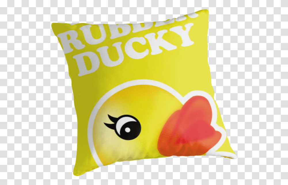 Pop Art Rubber Ducky, Pillow, Cushion, Food Transparent Png
