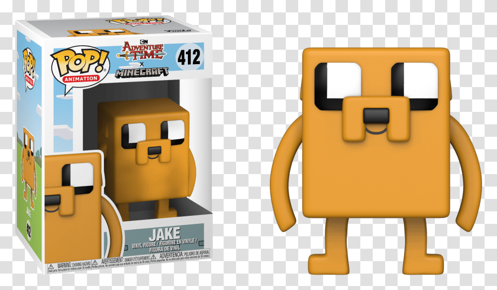 Pop Figure Adventure Time Minecraft Jake Funko Pop Jake Minecraft, Treasure, Machine, Gas Station Transparent Png