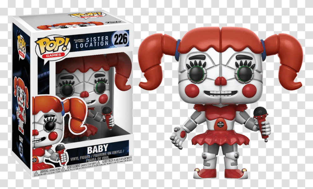 Pop Figure Five Nights At Freddy S Sister Location Funko Pop Five Nights At Freddy's Sister Location Transparent Png