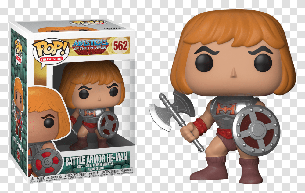 Pop Figure Masters Of The Universe He Man Battle Damaged Battle Armor He Man Funko, Toy, Person, Human, Doll Transparent Png