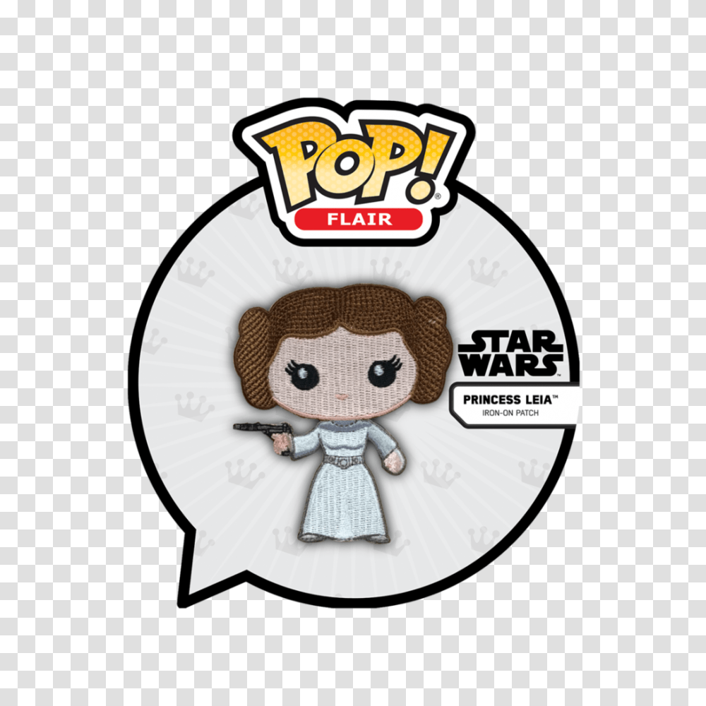 Pop Flair Princess Leia Popuniverse, Label, Sticker, Toy Transparent Png