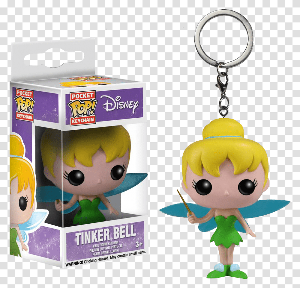 Pop Keychain Disney Tinkerbell Clipart Download Funko Pop Tinkerbell, Doll, Toy Transparent Png