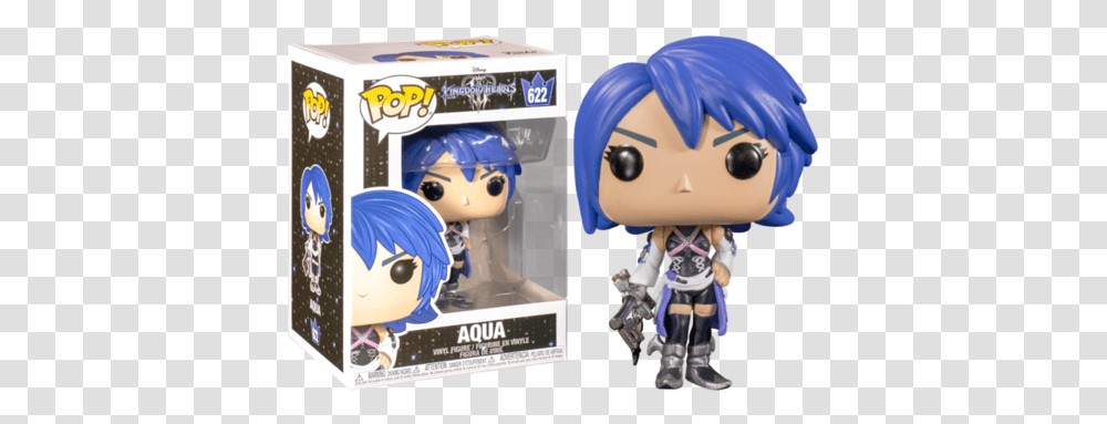 Pop Kingdom Hearts - Skyfox Games Aqua Kh Funko Pop, Doll, Toy, Figurine, Person Transparent Png