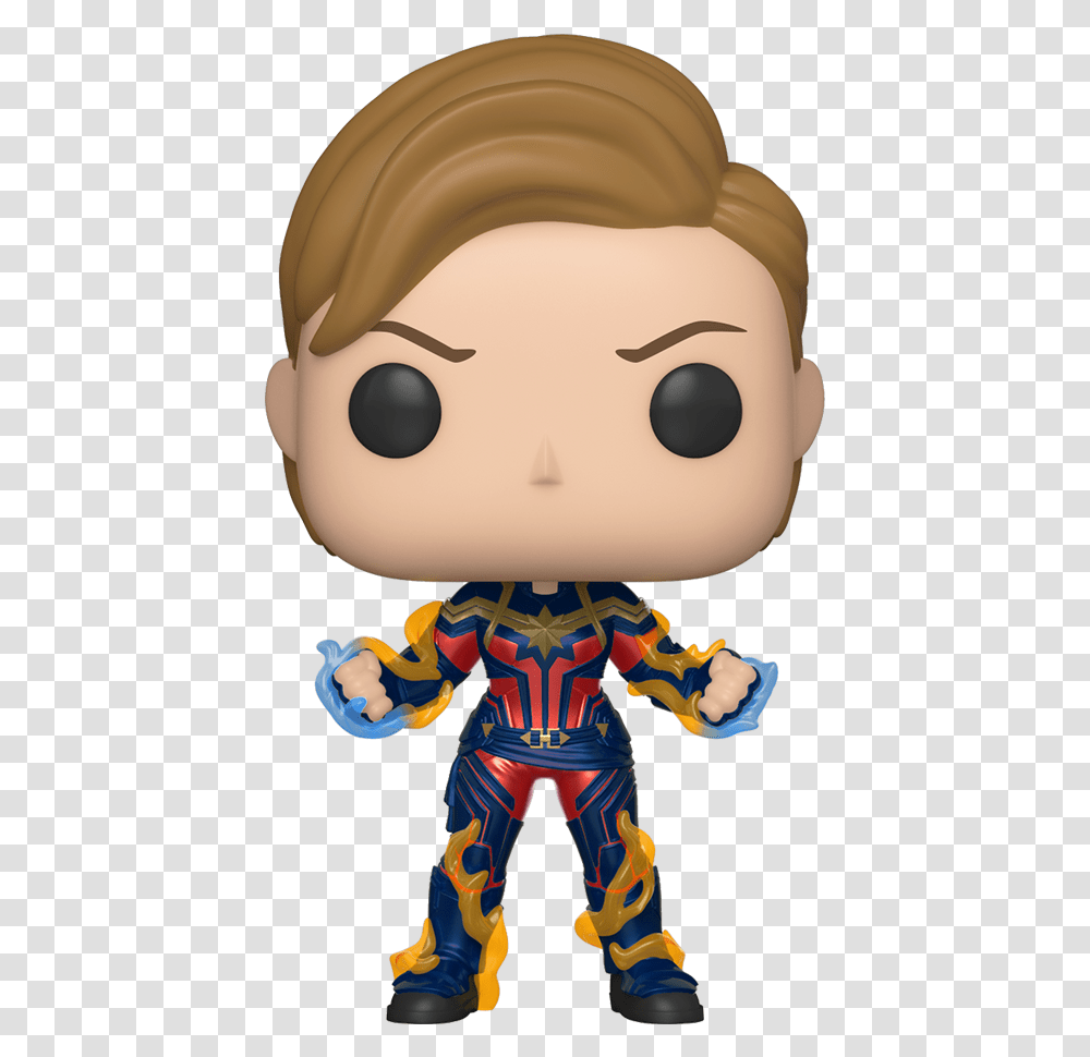 Pop Marvel Avengers Endgame Captain With New Hair Gamestop Captain Marvel, Toy, Doll, Helmet, Clothing Transparent Png