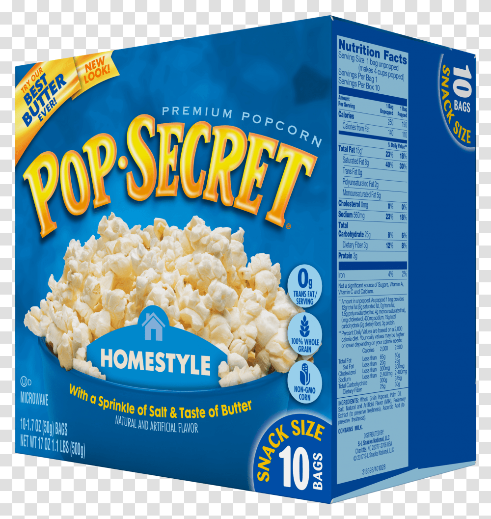 Pop Secret Popcorn Homestyle, Flyer, Poster, Paper, Advertisement Transparent Png
