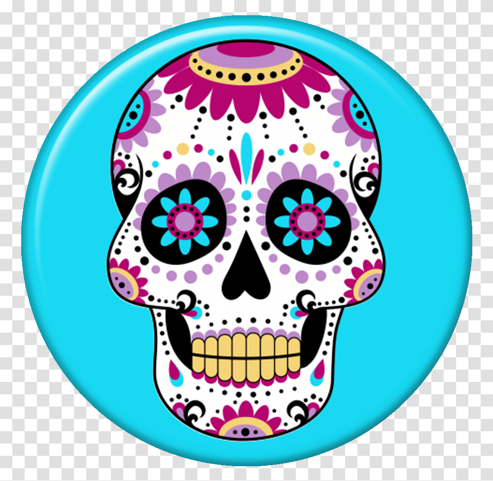 Pop Selfie Caveira Mexicana Azul Mexican Skull, Purple, Egg Transparent Png