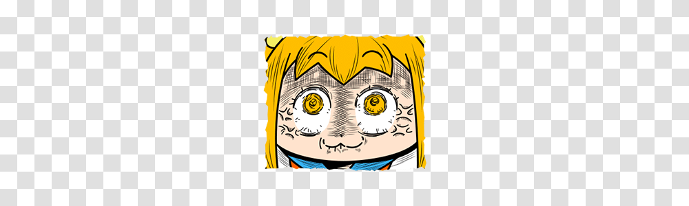 Pop Team Epic Moving Sticker Line Stickers Line Store, Pillow, Cushion, Poster, Advertisement Transparent Png