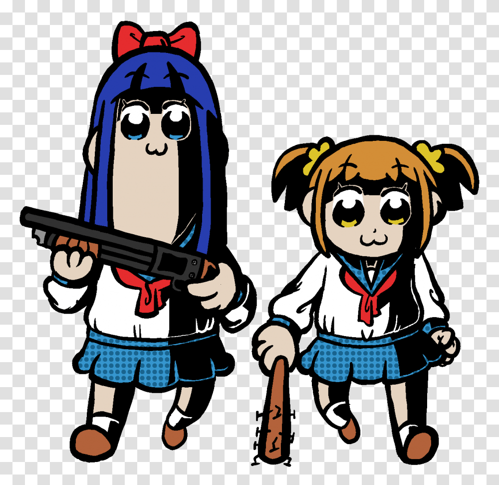 Pop Team Epic, Person, Outdoors, Drawing Transparent Png