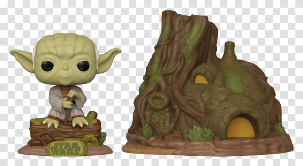 Pop Town Star Wars Yoda's Hut London Toy Fair 2020 Funko, Figurine, Birthday Cake, Dessert, Food Transparent Png