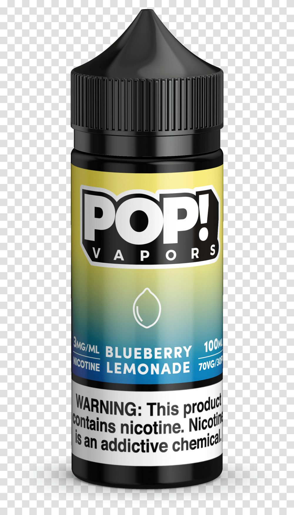 Pop Vapors Blueberry Lemonade, Shaker, Bottle, Cosmetics, Tin Transparent Png