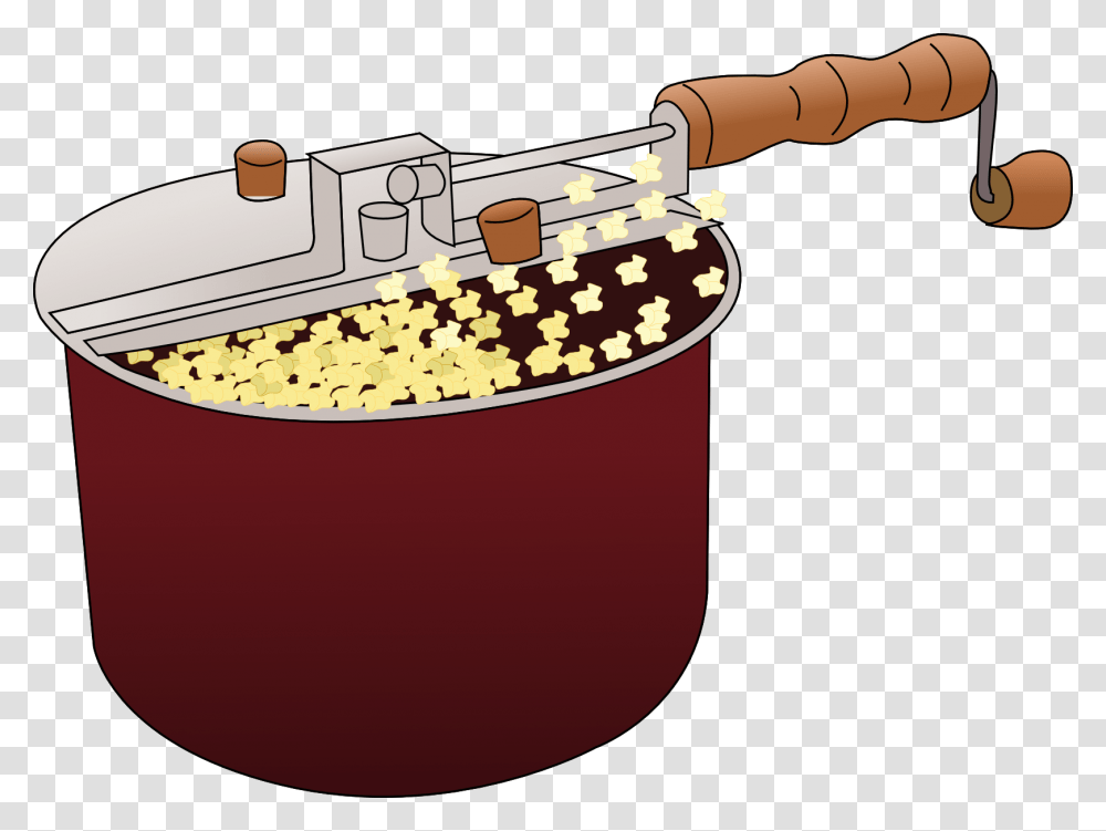 Popcorn Bowl Clipart Popcorn In A Pot Clipart, Bucket, Food Transparent Png