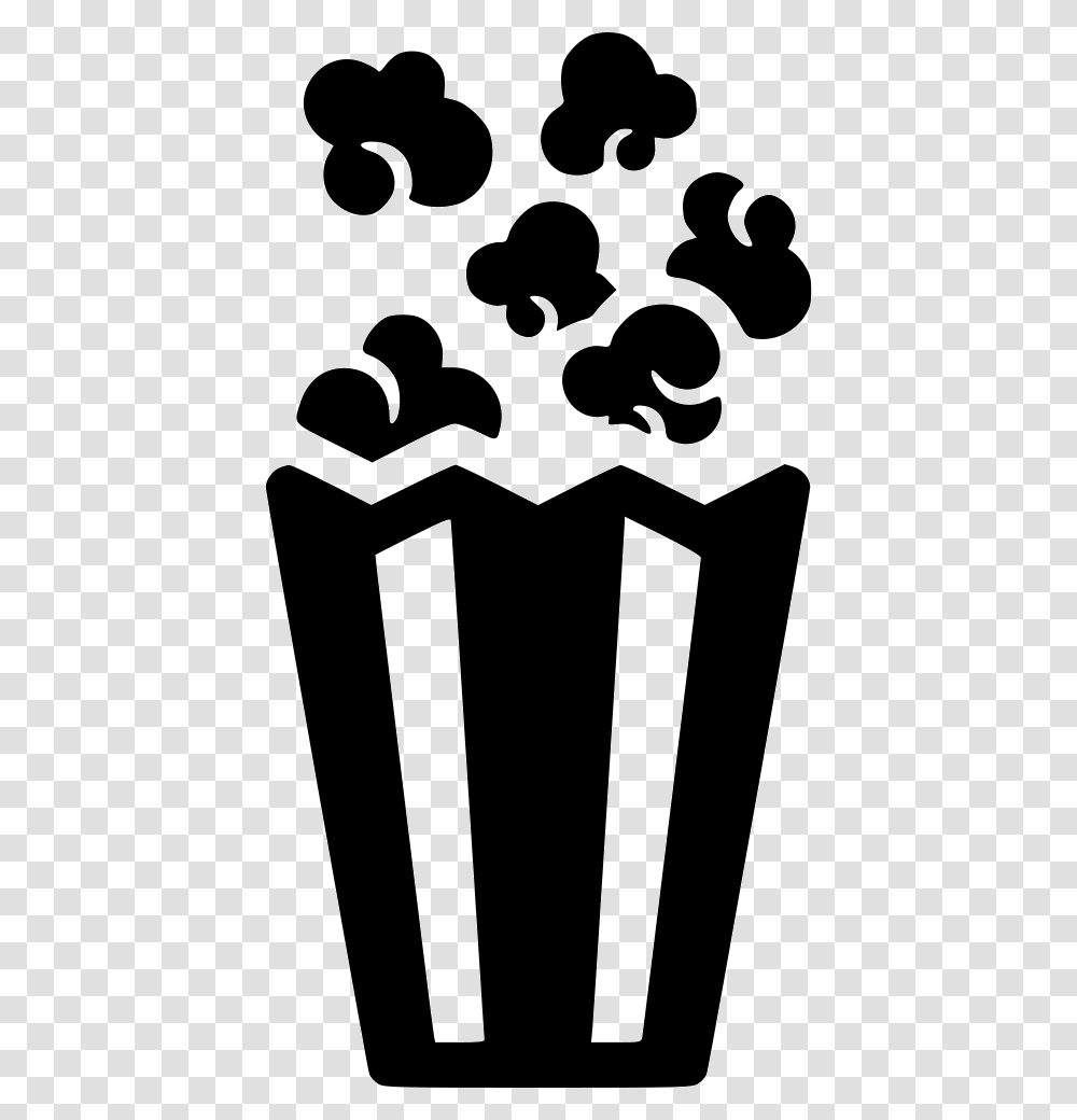 Popcorn Icon Popcorn Black And White, Logo, Trademark, Emblem Transparent Png